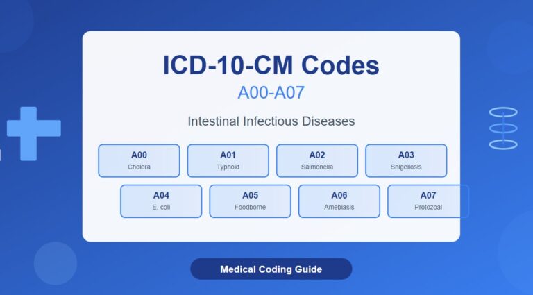 ICD 10 Codes From A00-A09