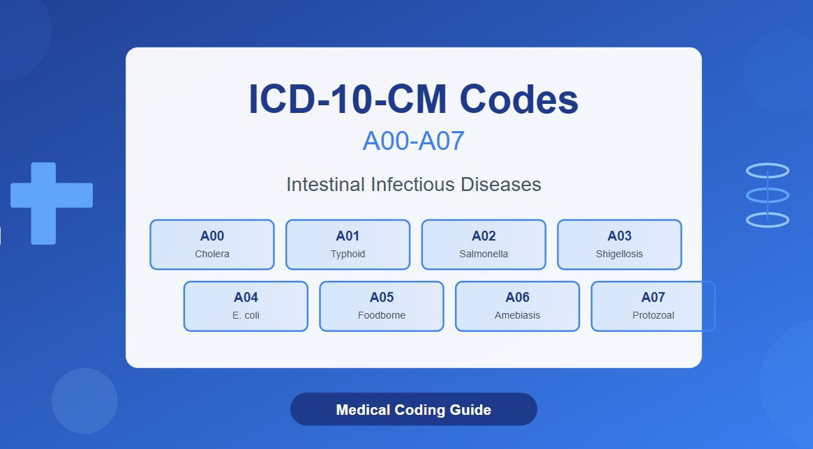 ICD 10 Codes From A00-A09