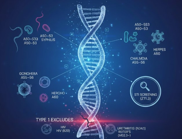 ICD 10 Codes From A50-A64