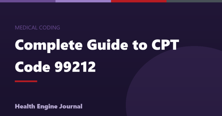CPT Code 99212: Established Patient Visit Guide (2026)